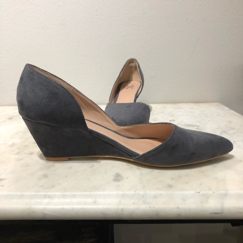 Faux Suede Wedges